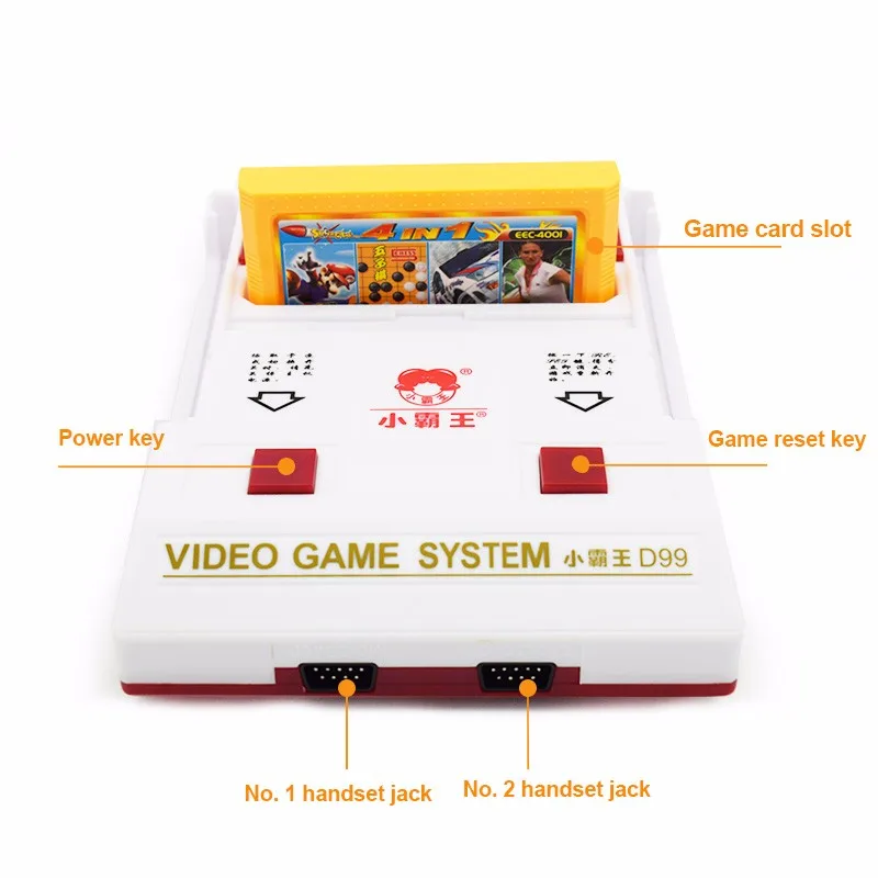 Классический Семья ТВ игровых консолей D99 игровой консоли с 500 карточных игр для