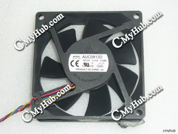 Для Delta Electronics AUC0812D A7M85 DC12V 0.70A 8 см 80 мм 80X80X25 4Pin охлаждающий вентилятор|cooling fan|cooling fan