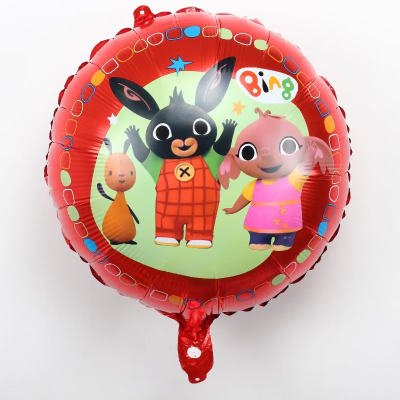 as picture 10 шт. 18 дюймов Новинка Bing Bunny воздушный шар из фольги мультфильм кролик воздушные шарики в виде животных игрушки для детей день рождения украшения - Цвет: as picture