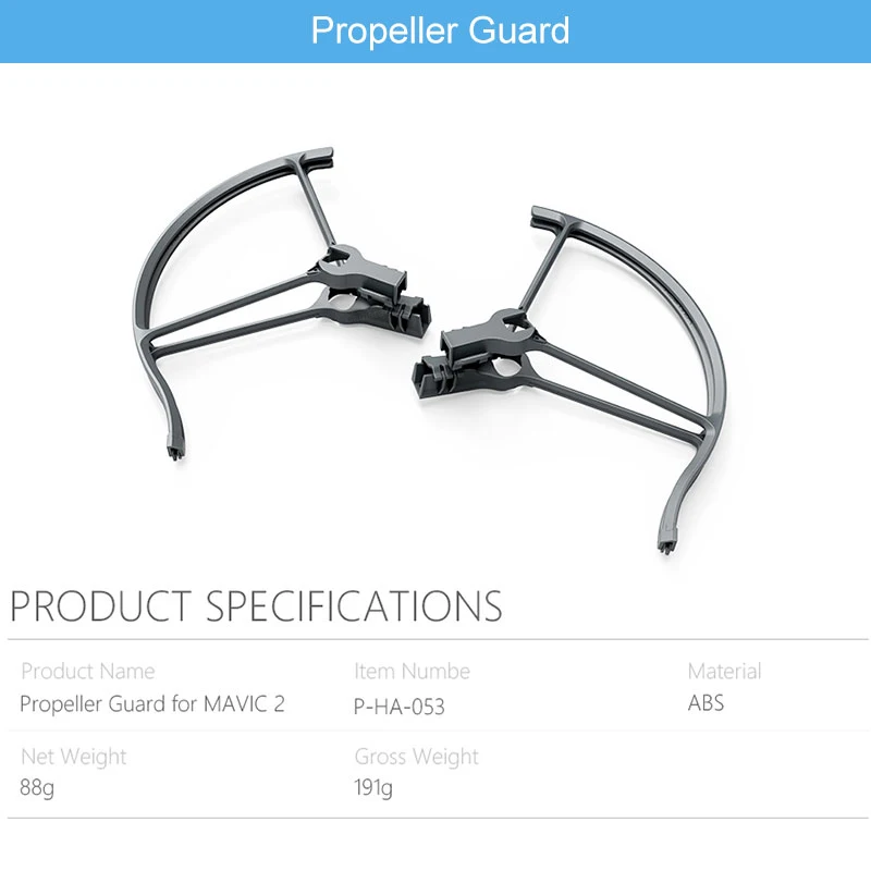 Propeller Guard PGYTECH шасси/держатель пропеллера/пульт дистанционного управления/слинг застежка ремешок/бленда объектива для DJI Mavic 2 Pro Drone аксессуары - Цвет: Propeller Guard
