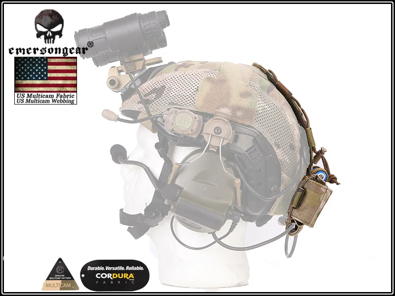 Шлем emersongear MK1 чехол для батареи BK RG Ranger Зеленый Мультикам Тактический карман-Противовес