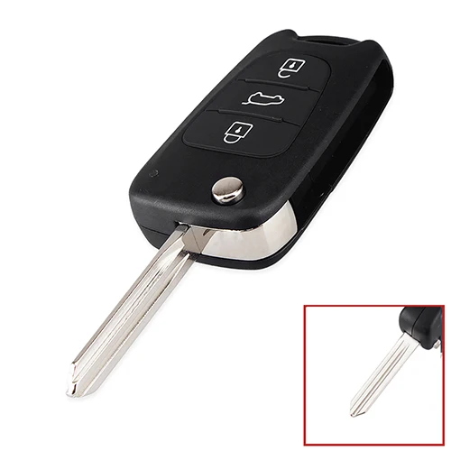 3Buttons Right Blade KEYYOU 10x для HYUNDAI I30 IX35 Avante для Kia K2 K5 Sportage Picanto Rio Cerato Ceed Soul откидная оболочка ключа дистанционного управления 3 кнопки - Количество кнопок: 3Buttons Right Blade