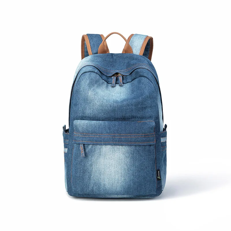Модные моющиеся для женщин деним Рюкзак Сумка ежедневно путешествия школьные