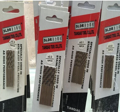

Free shipping 60 pcs 1.5-2.0mm Cobalt containing high speed steel Co-HSS M42 twist drill bits for metal drilling