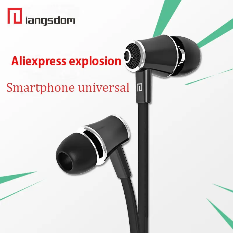 Langsdom мини проводные наушники JM21 портативные audifonos super bass стерео HIFI с микрофоном