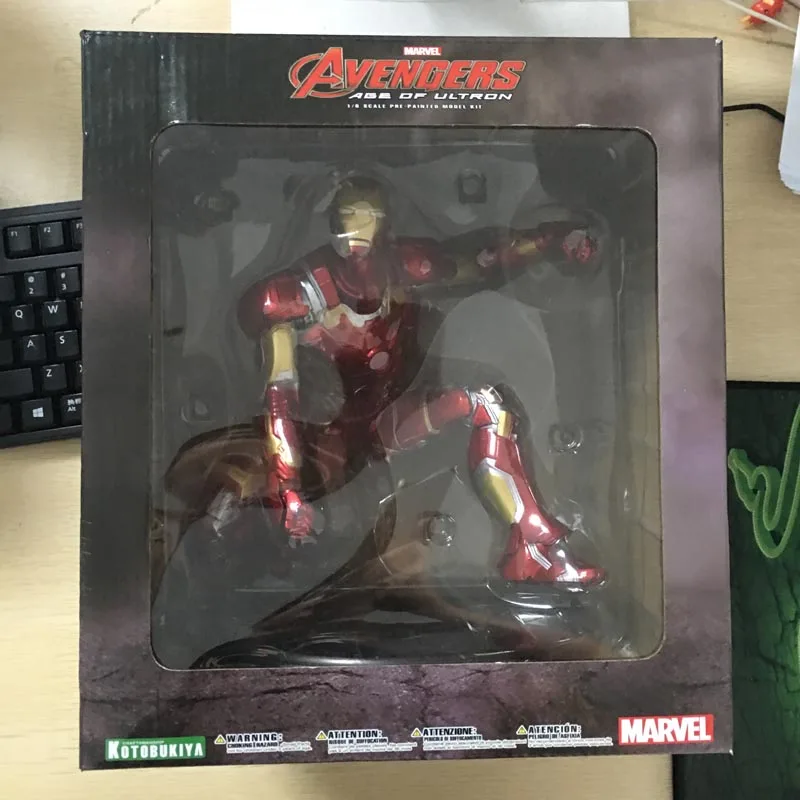 MK43 Marvel Железный человек Фигурки Kotobukiya Мстители Железный человек Тони модель игрушки 18 см
