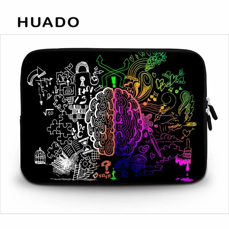 laptop sleeve Блокнот с рисунком мозгов сумка 15,6 17,3 13,3 1" 14" чехол для ноутбука для женщин и мужчин сумки для mac air 13/surface pro/hp/asus/sony - Цвет: laptop sleeve