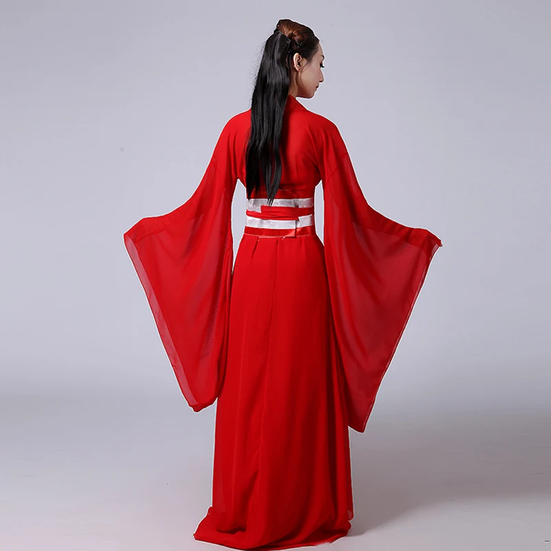 Новый Национальный костюм ханьфу Древний китайский Костюм Hanfu женская одежда