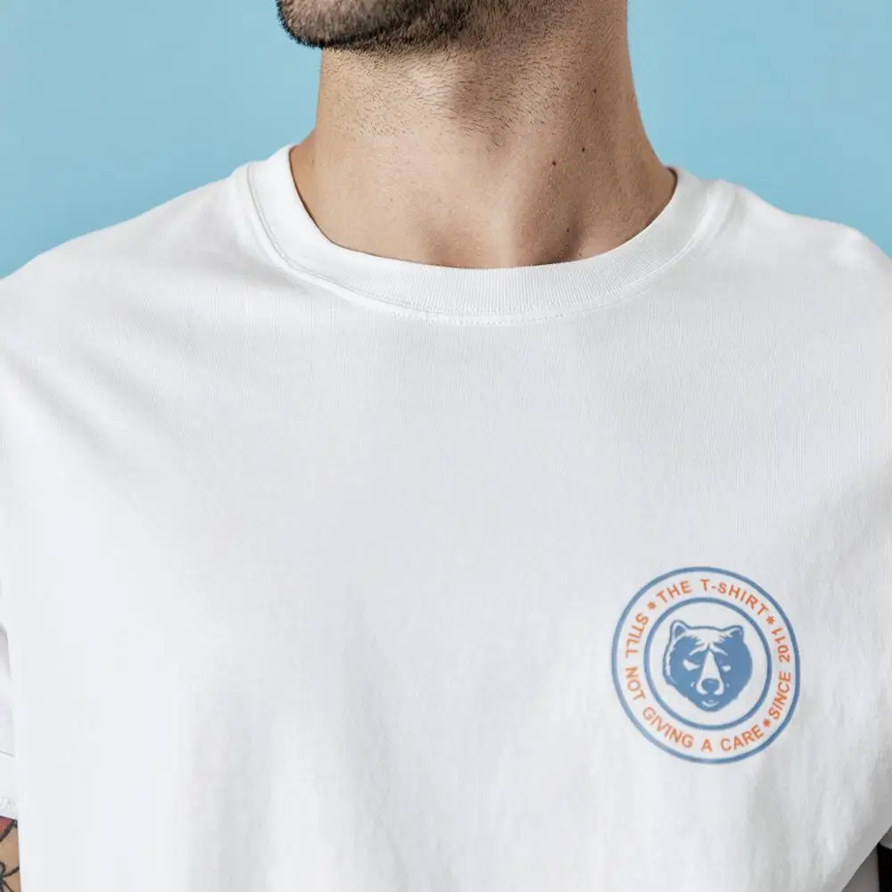 SIMWOOD 2019 летняя новая повседневная мужская футболка с принтом на спине модная из