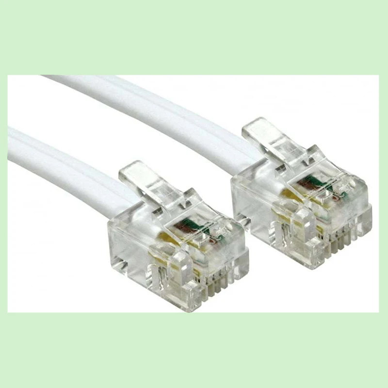 6p4c 5 м длинный RJ11 к белый кабель 4 Pin ADSL DSL маршрутизатор модем для телефона |