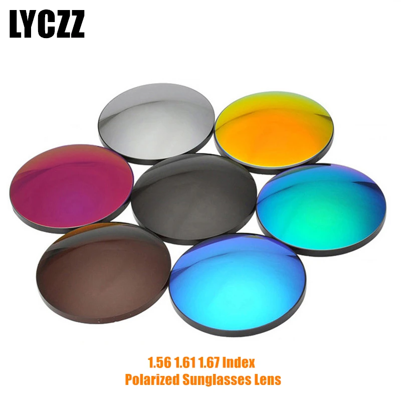 LYCZZ 1 56 61 67 индекс близорукости поляризованные солнцезащитные очки оптические