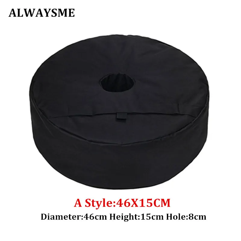 ALWAYSME 46x15 см отверстие 8 см патио зонтик основы вес мешок с большим отверстием для песка Эргономичная подставка добавить вес 10-15кг песок