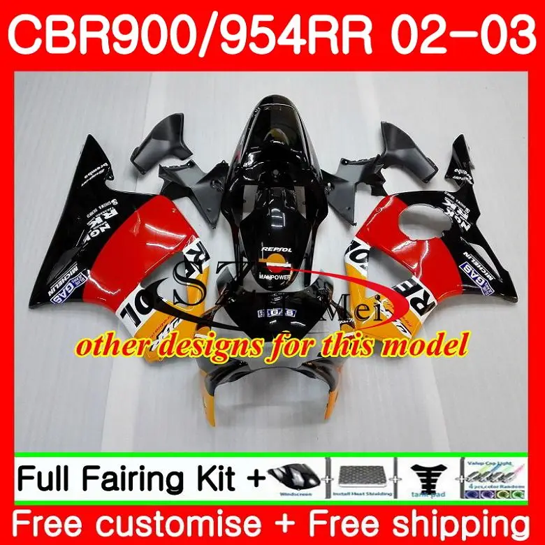 Корпус обтекателя Для HONDA розового цвета CBR900RR CBR 954 RR CBR900 CBR954 55SH19 900RR CBR954RR 02 03 954RR 2002