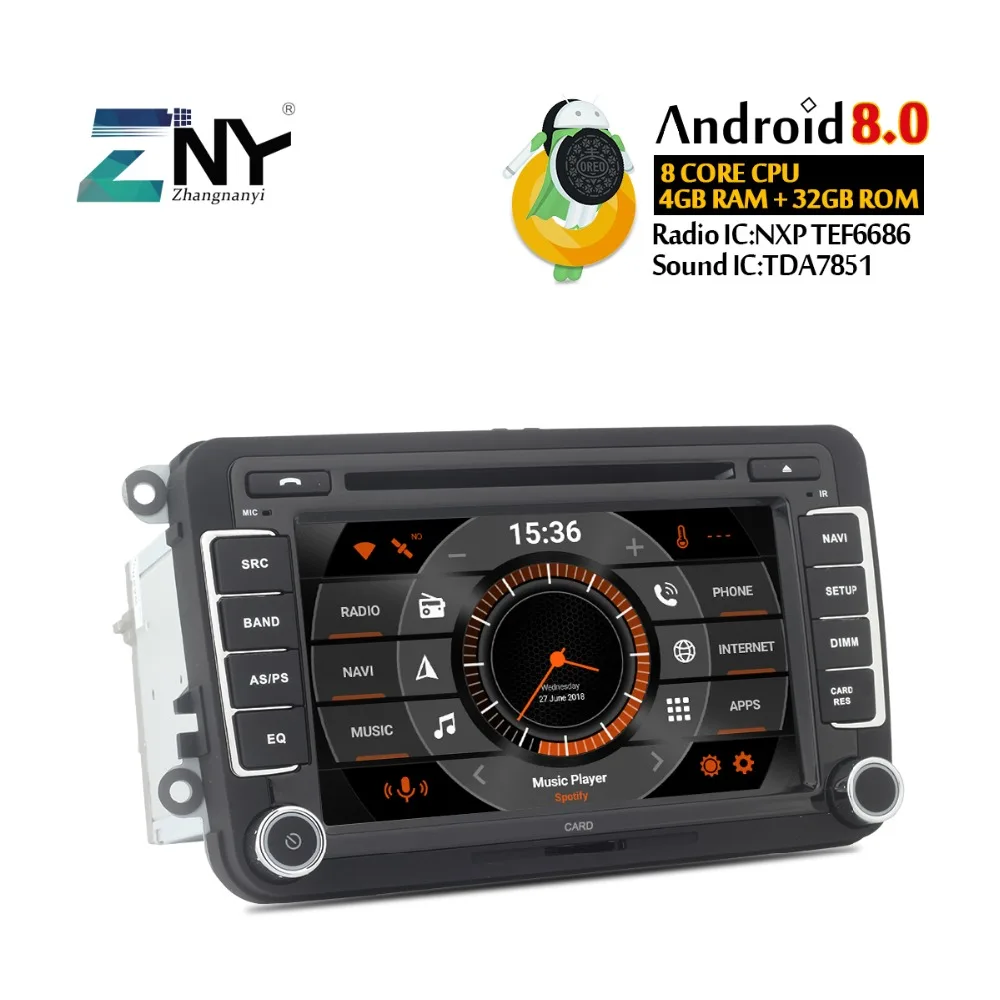 2019 высокое качество ips дисплей Android 8 0 автомобильный DVD gps Радио для гольфа Passat СС EOS