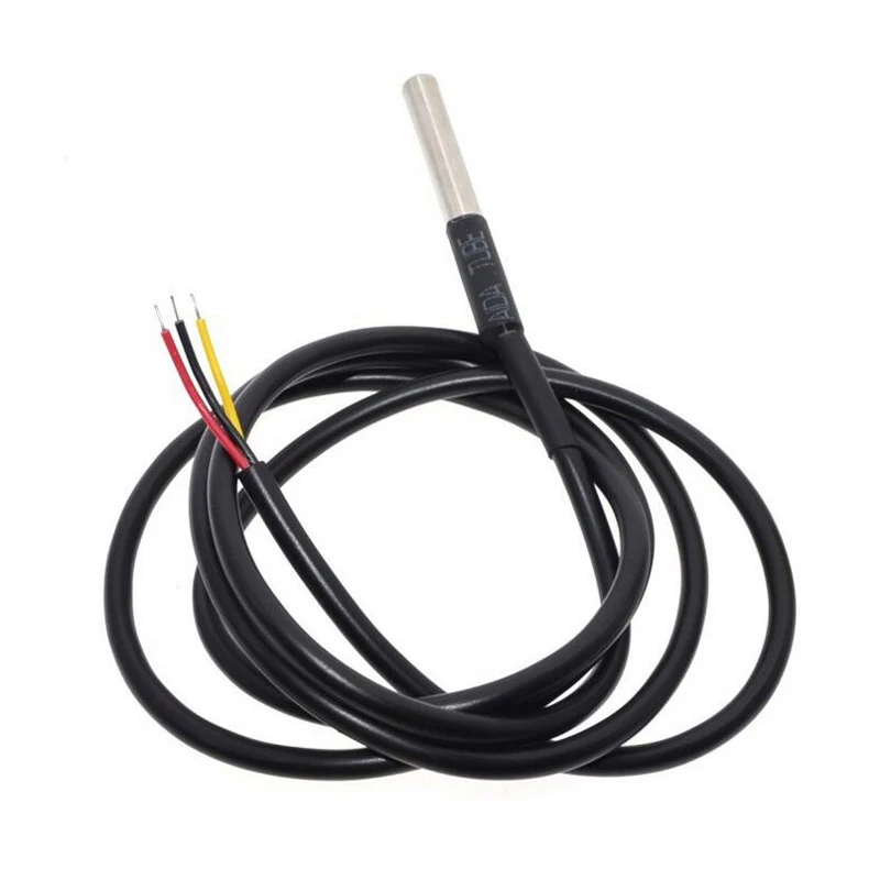 

10PCS DS1820 Stainless steel package Waterproof DS18b20 temperature probe temperature sensor