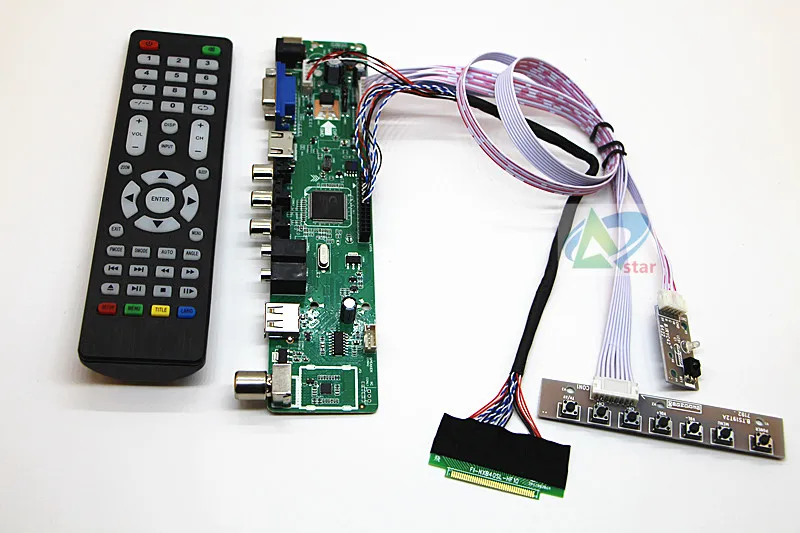 ТВ + HDMI VGA AV USB аудио ЖК дисплей драйвер платы 12 1 &quotLP121WX3 TLA1 B121EW09 N121IB L06 LTN121AT06 плата