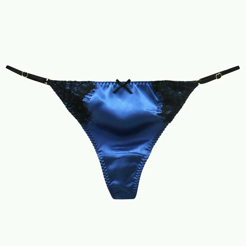 Женские стринги 100% натуральный шелк сексуальные хипстерские Эротические