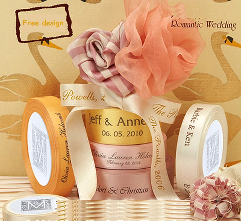 

Free design customize Printed logo polyester ribbons landyards for wedding&party&festival decoration,gifts boxes ,packaging