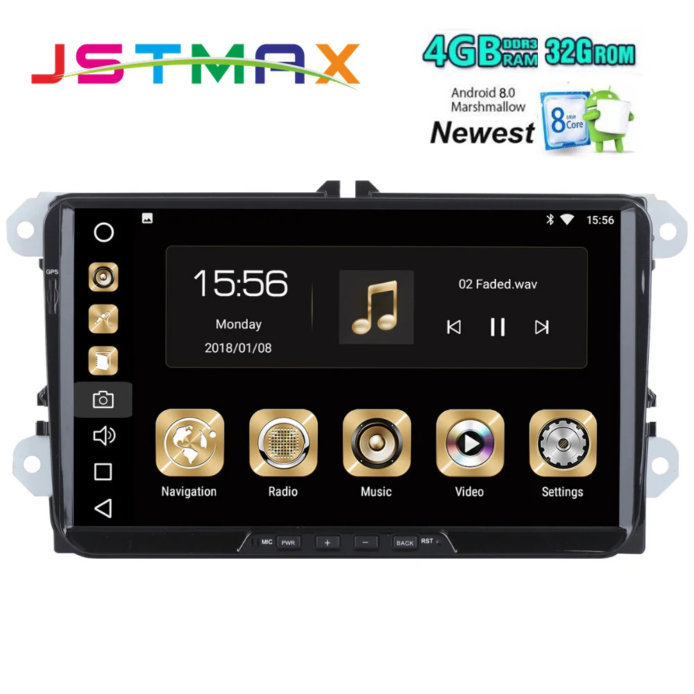 9 &quotAndroid 8 0 Автомобильный gps радио плеер для сиденья Leon Alhambra Altea Toledo с