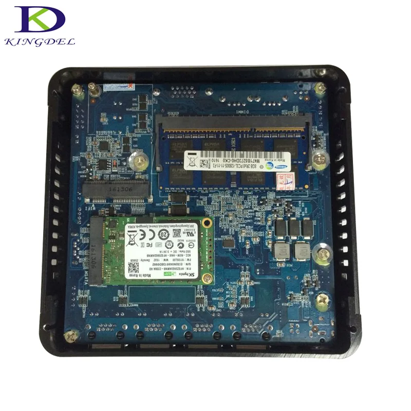 

Kingdel Fanless Mini PC J1900 Quad Core 4*Intel WG82583 Gigabit Lan Firewall Multi-function Router Network Security Desktop