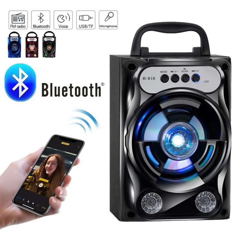 2019 портативный Bluetooth динамик беспроводная басовая стереозвуковая система со