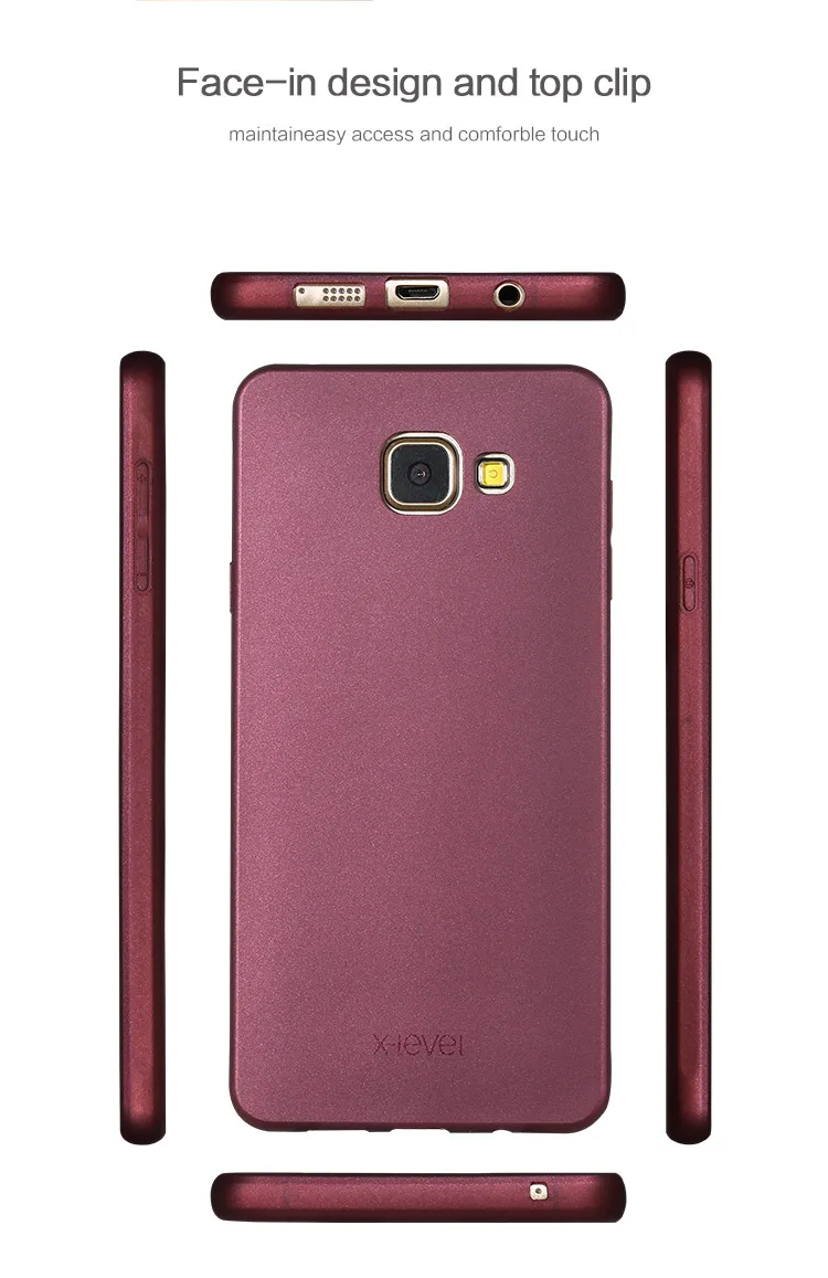 X-Level шелковистый ТПУ чехол для телефона для Samsung Galaxy A5 A520 A520F ультратонкий защитный мягкий чехол