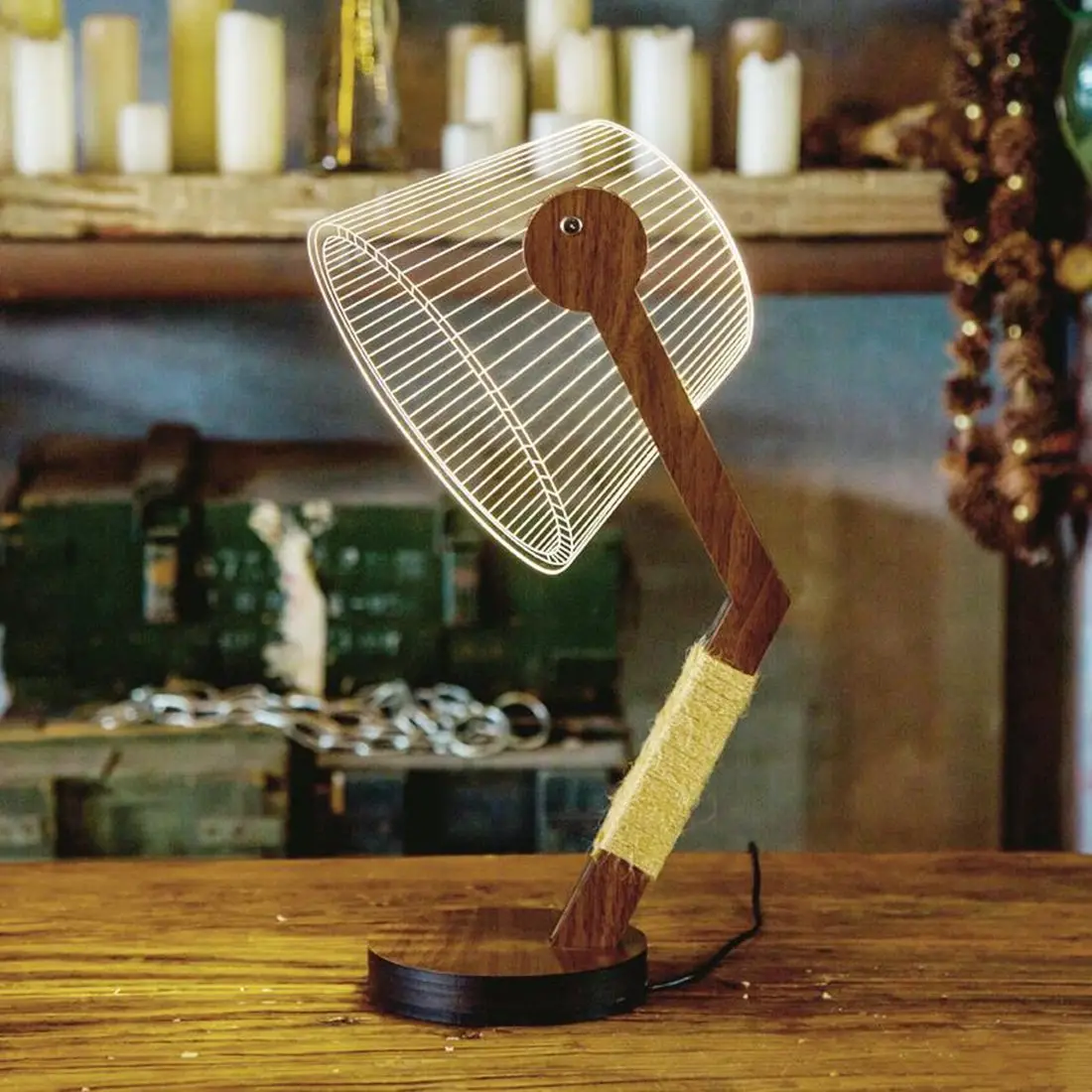 37*13 см домашняя прикроватная настольная лампа модная Минималистичная креативная