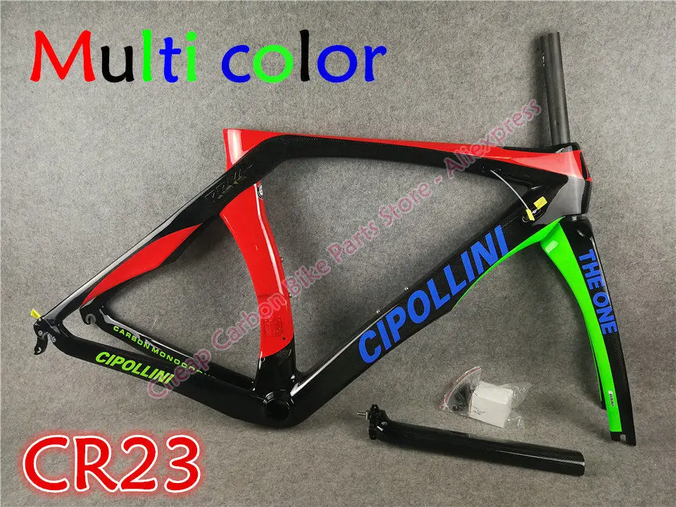 3K CR23 T1000 3 K/UD/1 K MCipollini RB1K одна карбоновая дорожная рама Cipollini с XXS/XS/S/M/L/XL матовая/глянцевая 24 цвета на выбор - Цвет: 3K CR23