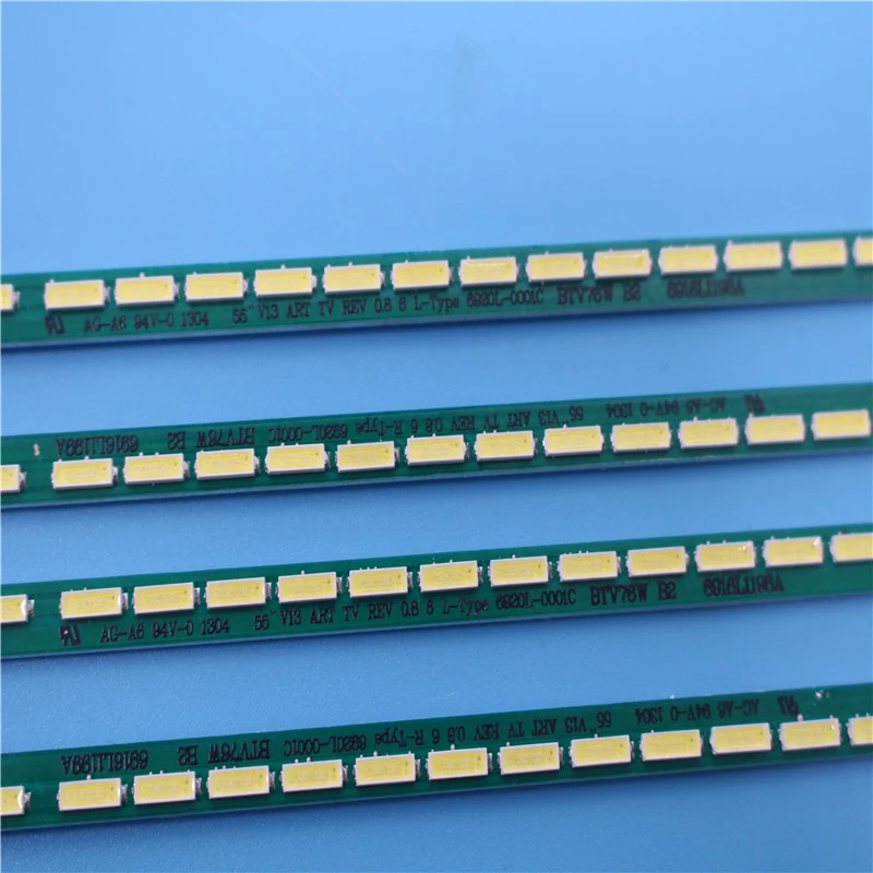 Новый комплект 4 шт. 75LED 605 мм Светодиодная лента для 55PFL6008K 55LA6800 55LA691V 6922L 0069A 55 V13 ART TV