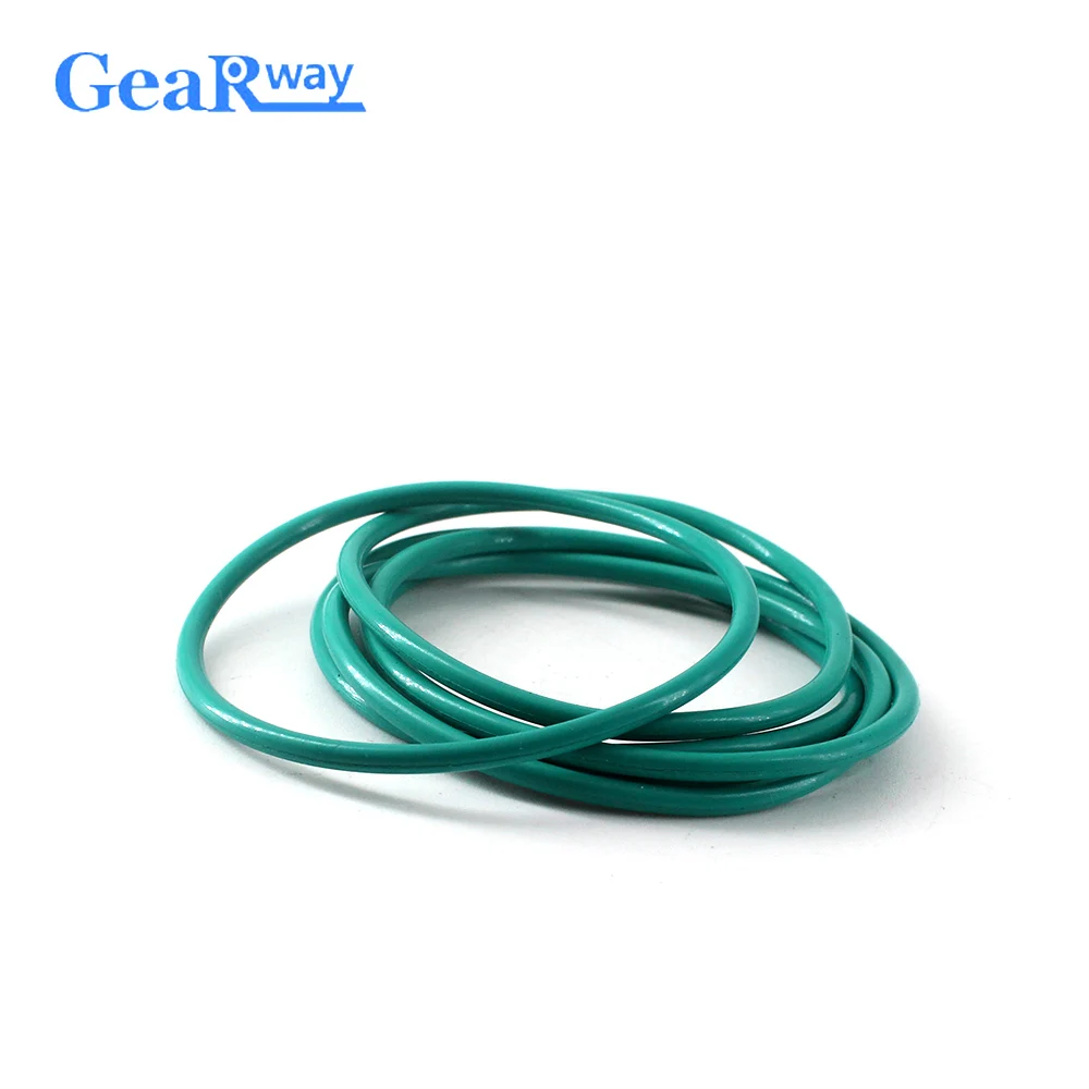 

Gearway 2.65mm thickness O Ring Seal Green FKM O Ring Sealing Gasket 5/5.3/6/7.1/16/17/18mm ID Fluorine Rubber O Type Ring