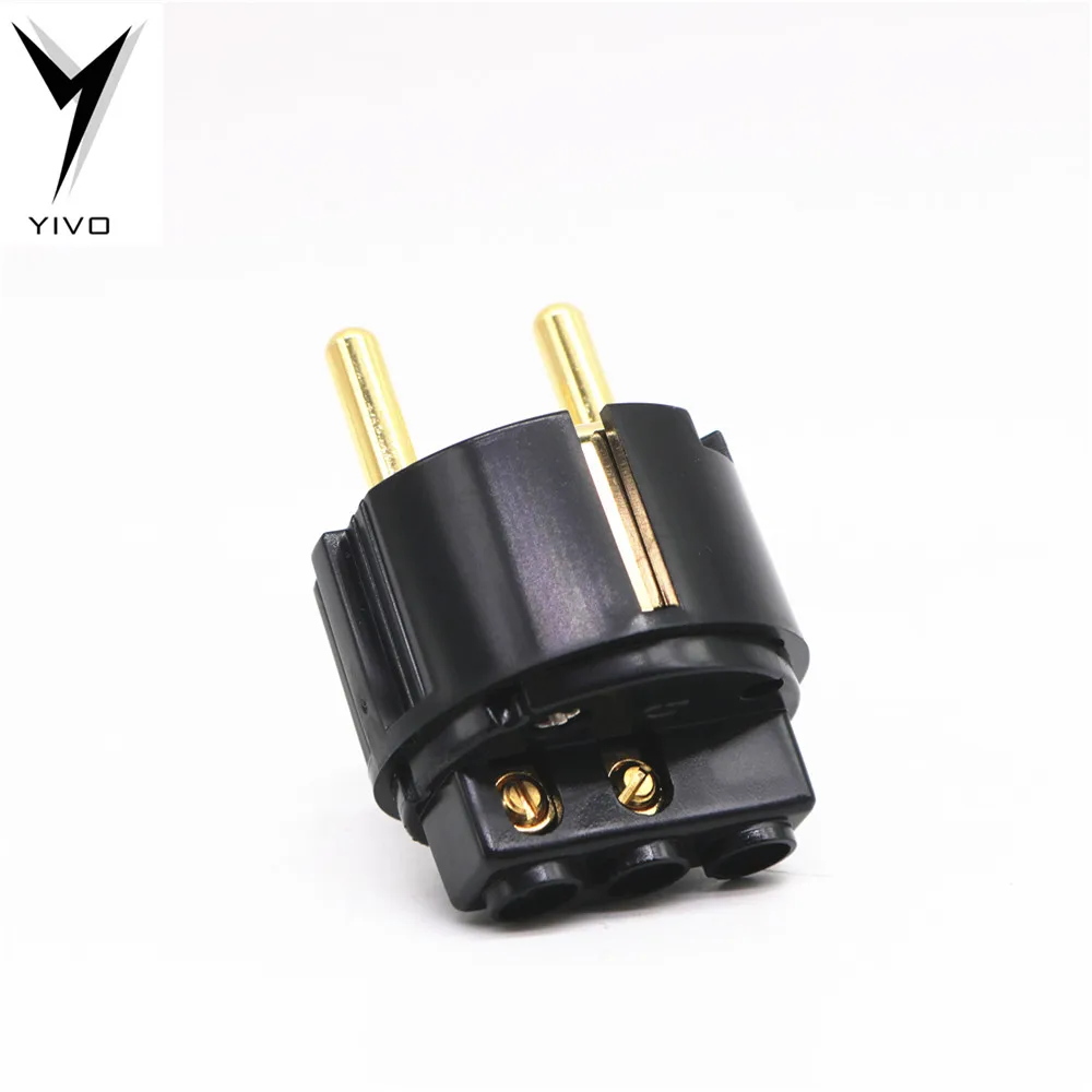 YIVO аудио Hi end HIFI углеродное волокно позолоченный Чистая медь переменного тока