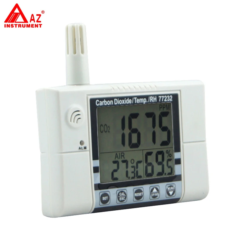 AZ 77232 внутренний Измеритель Качества Воздуха Wallmount CO2 Temp RH Monitor|monitor|monitor led touch