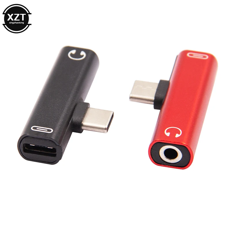 Переходник для зарядки наушников 2 в 1 типа C на 3 5 мм USB аудио адаптер телефонов Xiaomi
