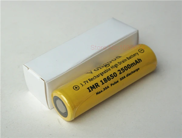 Перезаряжаемые литий ионные аккумуляторные батареи Voligood IMR 18650 35ah 50 Ач 2500 мАч 3 7 в 6