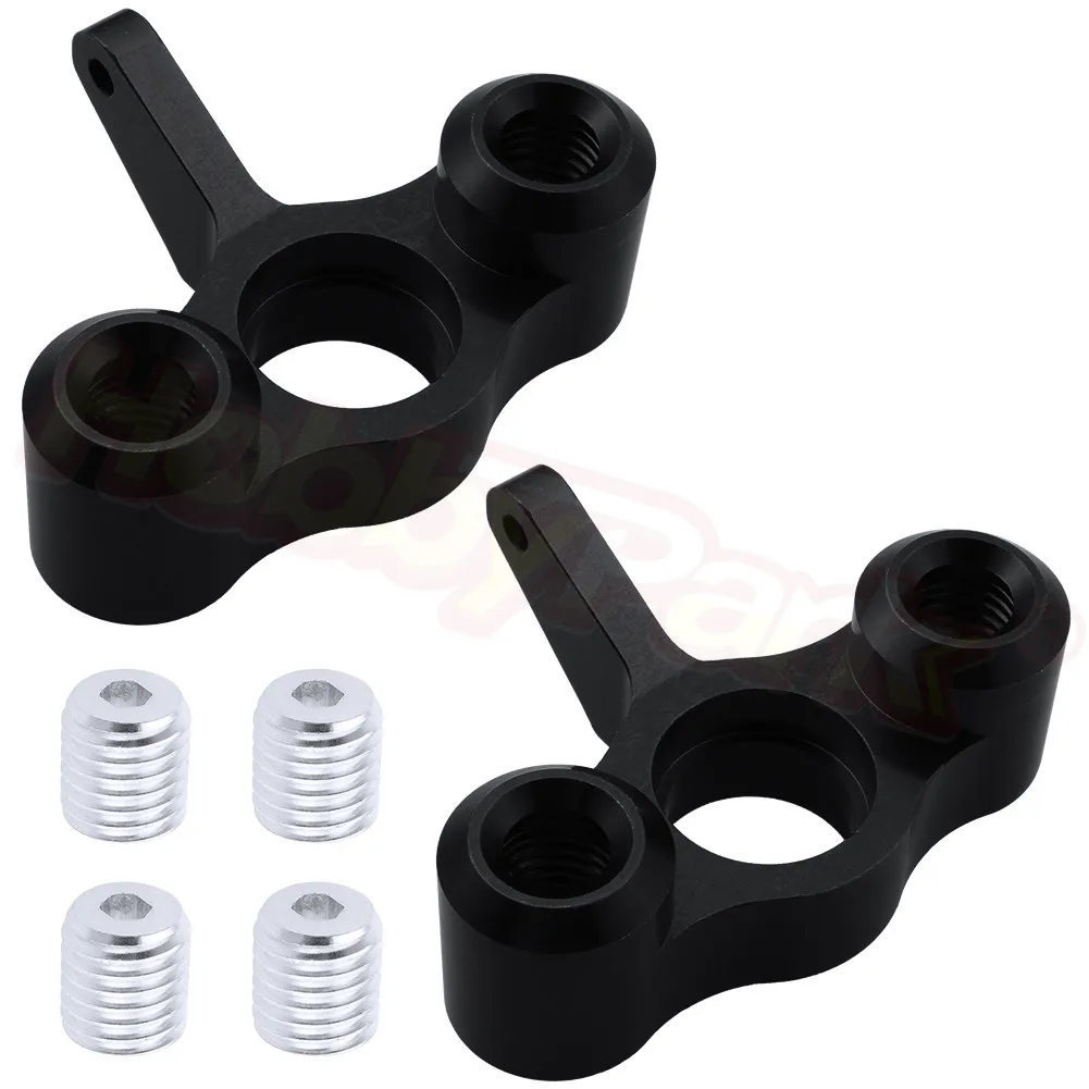 Black 6852 Алюминиевые поворотные кулаки ступицы Перевозчик L/R EA1003 для JLB Racing CHEETAH 1/10 бесщеточный ру автомобиль монстр грузовик обновленные части - Цвет: Black 6852