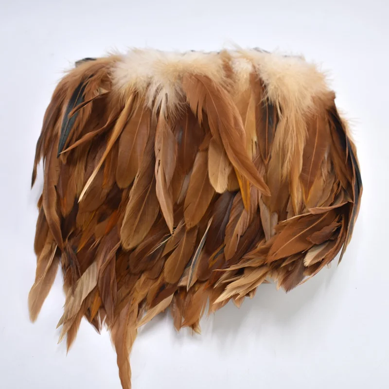 1Meters 13-18cm Rooster Tail Feather Trims Fringe dress DIY white feathers for crafts Home Party Clothing Decoration plumas | Дом и сад