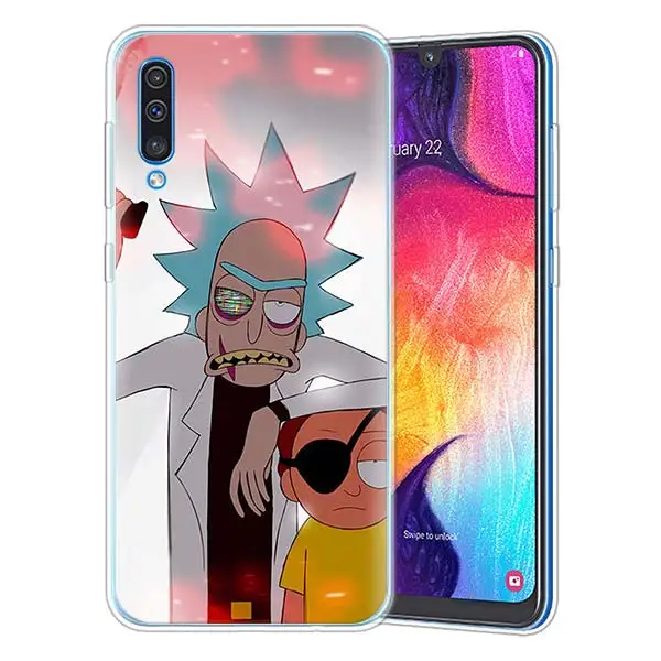 15 Рик и Морти рассольник силиконовые чехлы для samsung Galaxy A71 A51 A90 5G A10 A30 A40 A50 A70 A6 A7 A8+ A9 M30 M50 мягкий чехол из ТПУ - Цвет: 15