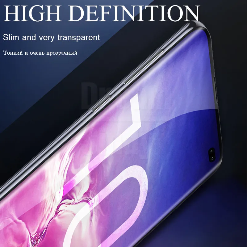 20D закаленное стекло с изогнутыми краями для samsung Galaxy S10E S8 S9 S10 PLus Защитная пленка для экрана Note 8 9 S7 Edge