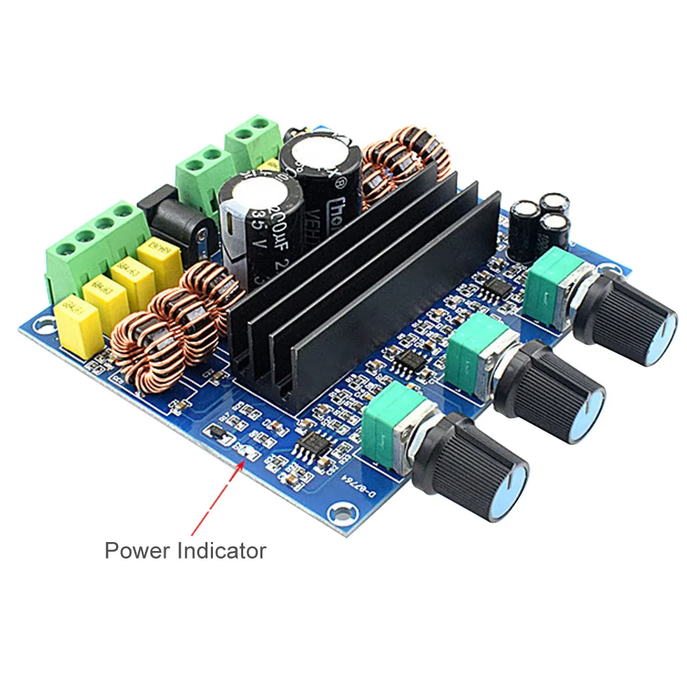 AIYIMA 2,1 Amplificador TPA3116D2 высокомощные Цифровые усилители аудио доска сабвуфер домашний усилитель 2x80 Вт+ 100 Вт DC 24 В