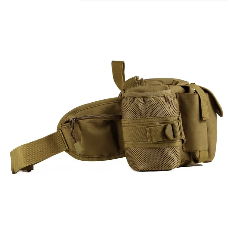 Мужская нейлоновая поясная сумка с двойным чайником Портативная мессенджер