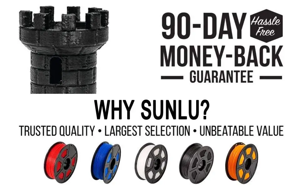 SUNLU 1,75 мм PETG Оранжевый 3d принтер нить мерная точность+/-0,02 мм 2,2 фунтов(1 кг) катушка 1,75 мм PLA 3D нить