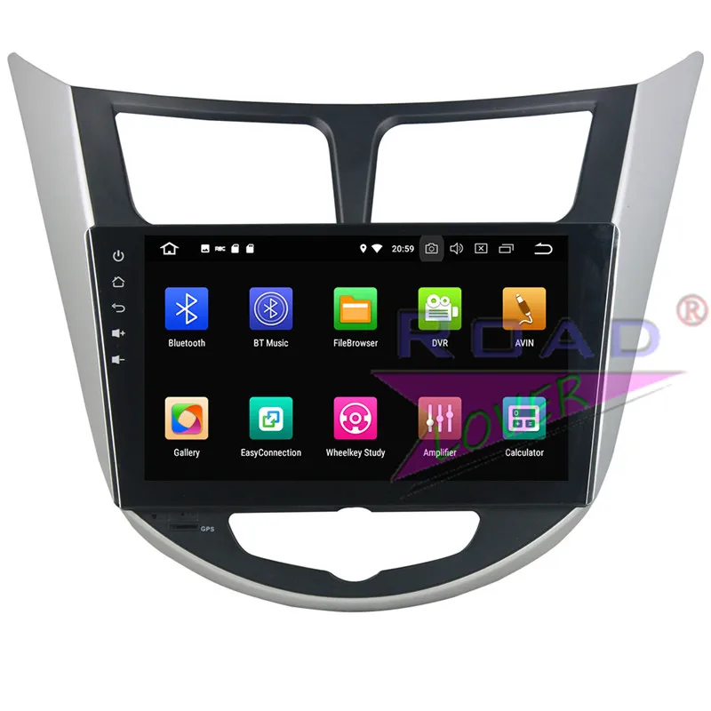 Roadlover Android 9 0 автомобильный радиоплеер для Hyundai Verna Accent Solaris 2011 2012 Стерео GPS