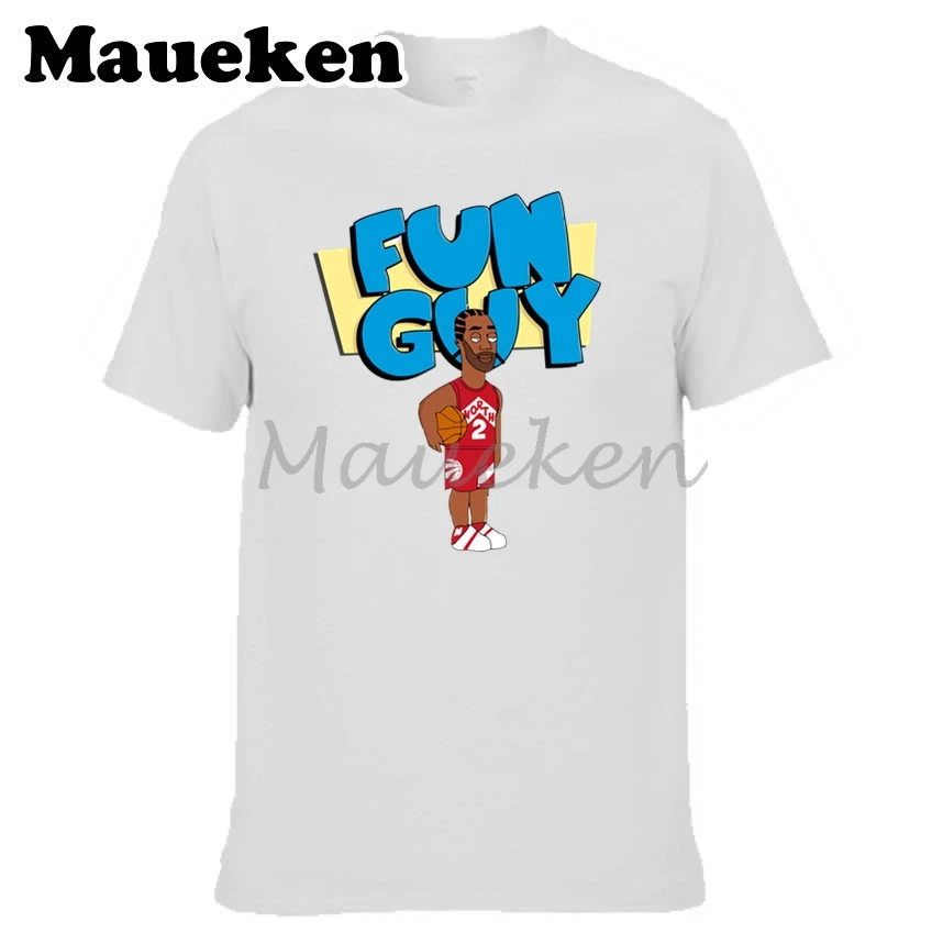 Мужская футболка The Fun Guy Kawhi Leonard 2 MVP одежда мужская с круглым вырезом W19052851|t shirt