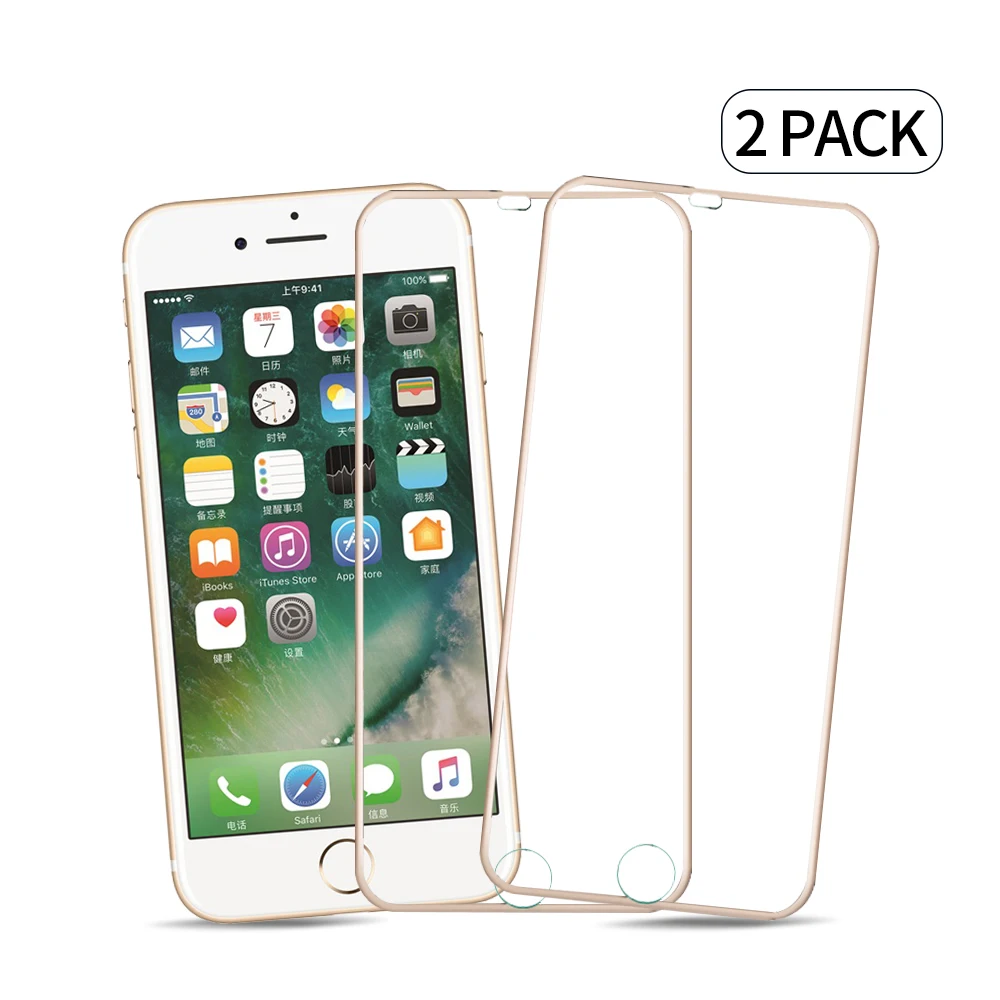 2 шт./лот 3D полная защита из закаленного стекла для экрана пленка iPhone6 стеклянная