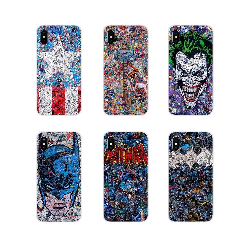 Для Xiaomi Redmi Note 6A MI8 Pro S2 A2 Lite Se MIx 1 Max 2 3 для Oneplus 6T Marvel Comics аксессуары чехлы телефонов -