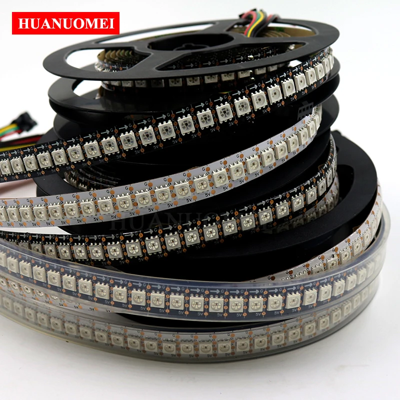 5 в 144 светодиодный s/m HD107S пиксель RGB Светодиодная лента 6Pin 5050 SMD Встроенный