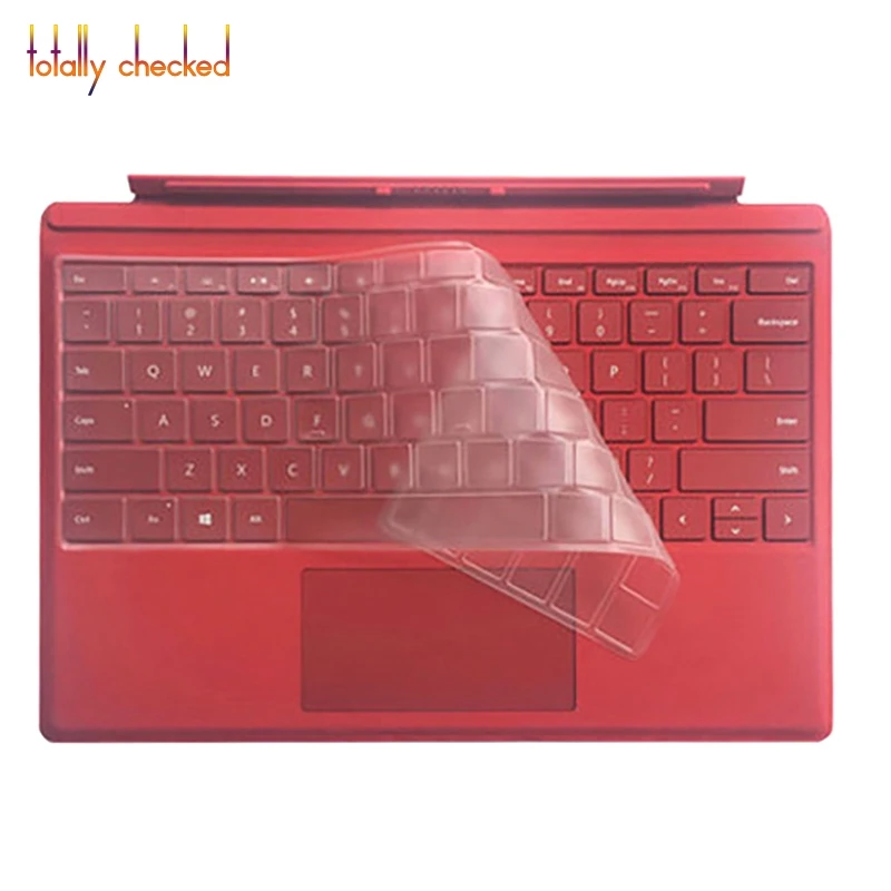 Прозрачная накладка на клавиатуру для Microsoft Surface Pro 7 6 5 4 12 3 дюйма/Surface book go 2 13 15