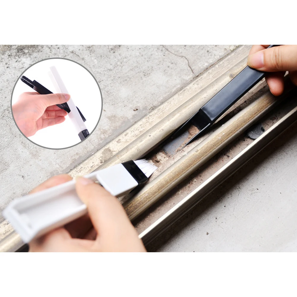 Оконные углубления паз многоцелевой Чистящая Щетка щелевая щетка с мусорным