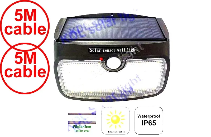Сплит-монтаж 48 LED 900lm Солнечный свет PIR + движение радар led модернизированные