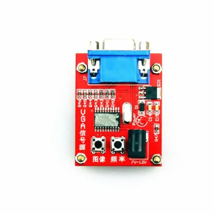 1 шт. VGA генератор сигналов ЖК-дисплей Дисплей тестер 7 V-12 V Мощность Вход